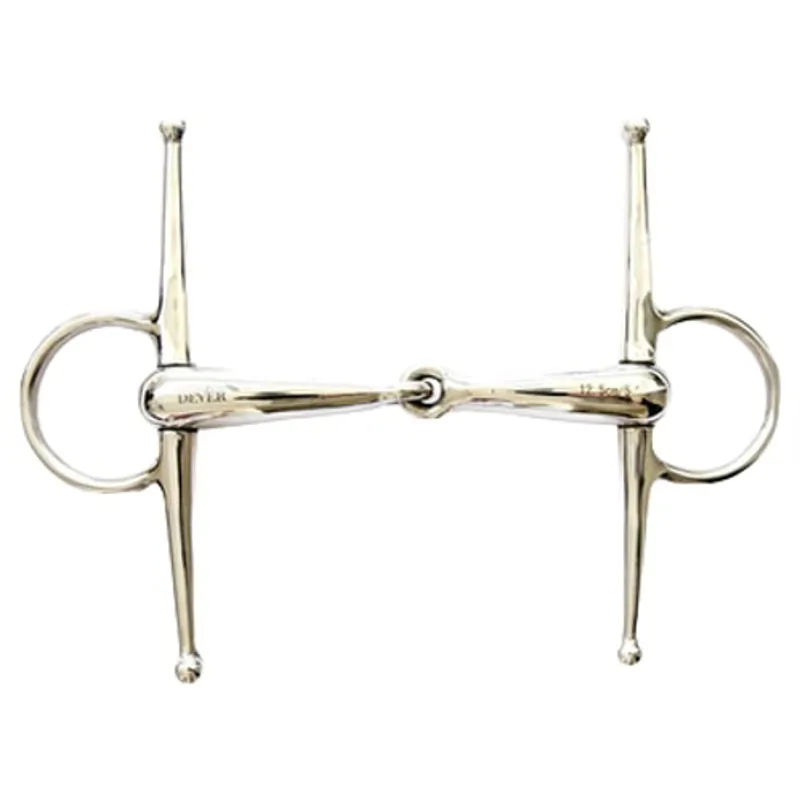 Dever  Hollow Single Jointed Full Cheek Snaffle Bit
