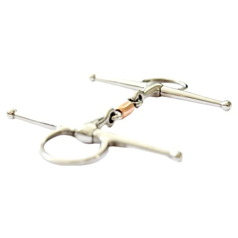 Dever Copper Roller Full Cheek Snaffle Bit-1
