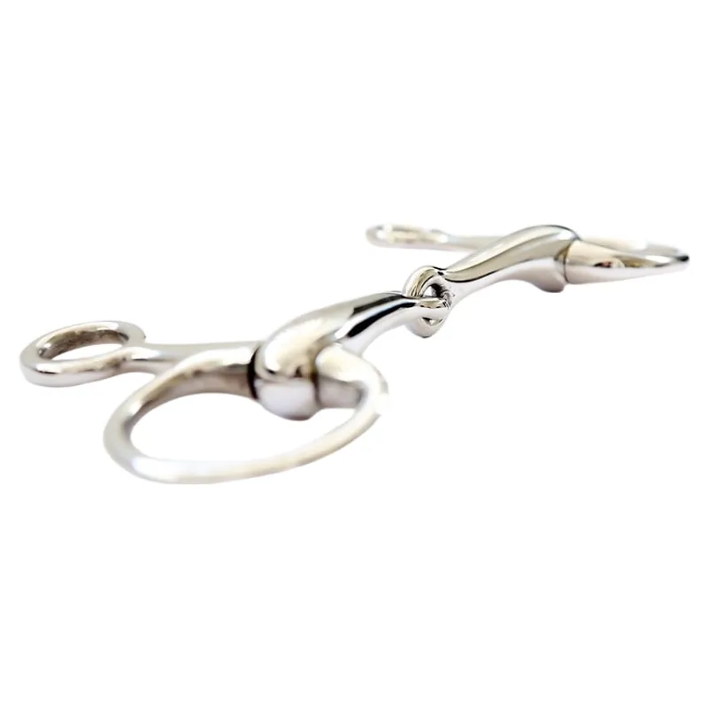 Dever Hollow Single Jointed Hanging Cheek Snaffle Bit-1