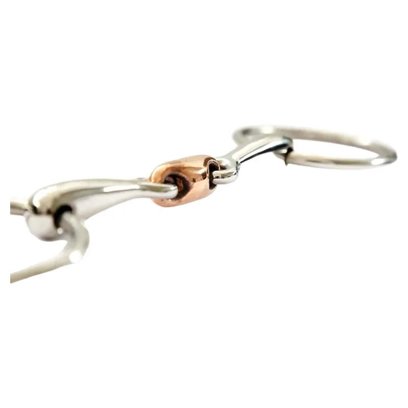 Dever Copper Lozenge Loose Ring Snaffle Bit -1