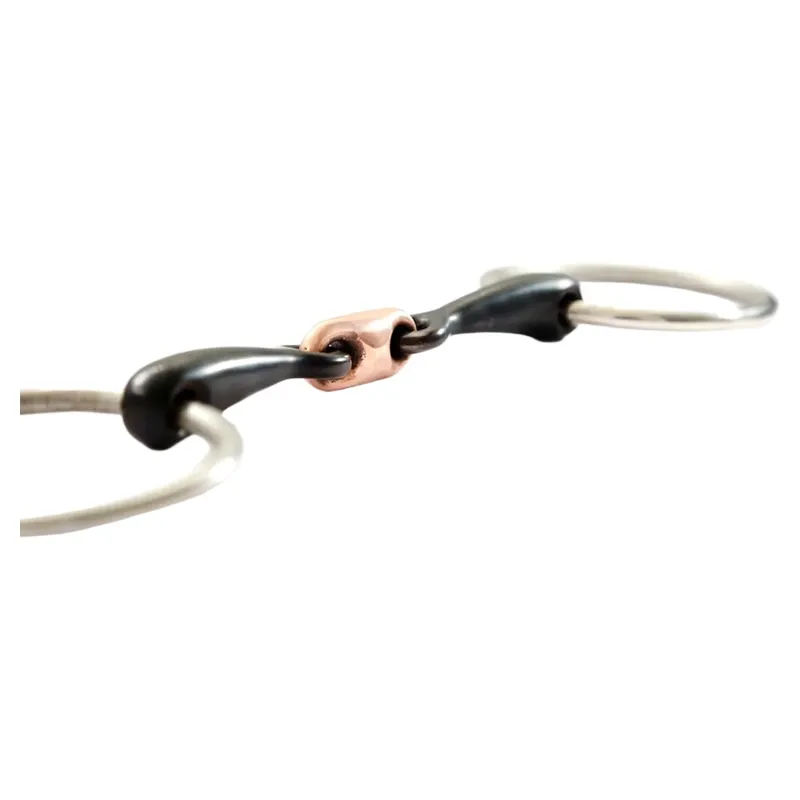 Dever Sweet Iron Copper Lozenge Loose Ring Snaffle Bit-1