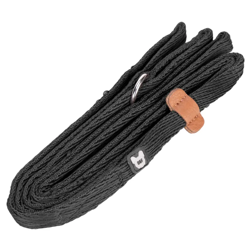 Digby and Fox Cushion Web Slip Lead - Black