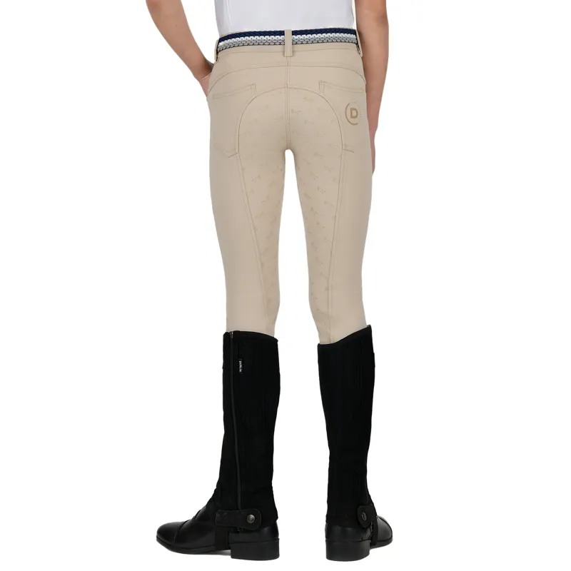 Dublin Cammy Comfort Twill Full Grip Junior Breeches - Biscuit-6