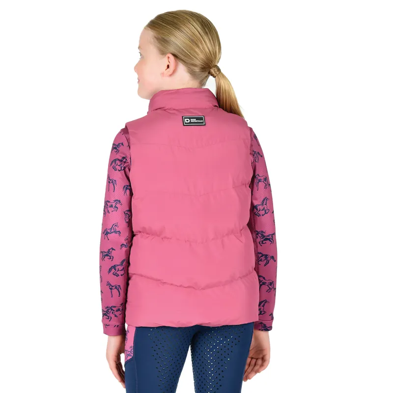 Dublin Patrice Junior Puffer Vest Gilet - Red Violet-2