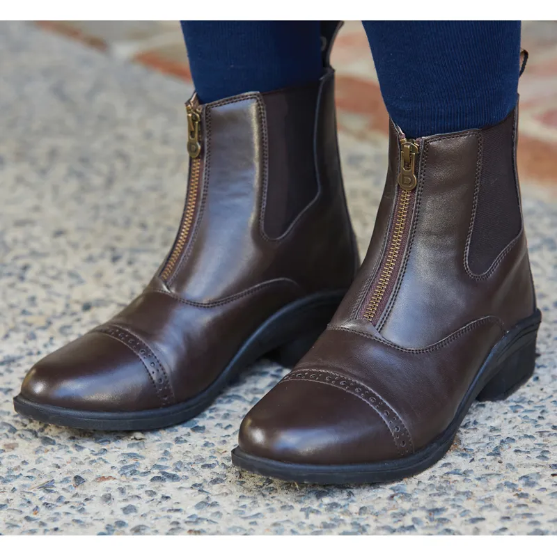 Dublin Altitude Zip Childs Paddock Boots - Brown-2