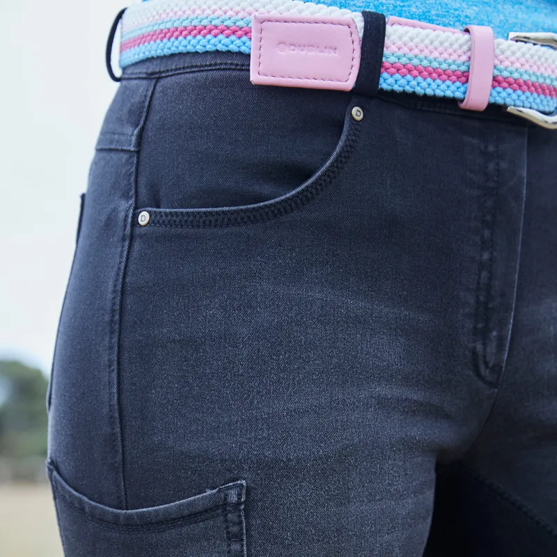 Dublin Shona Knee Patch Ladies Breeches - Ash-2