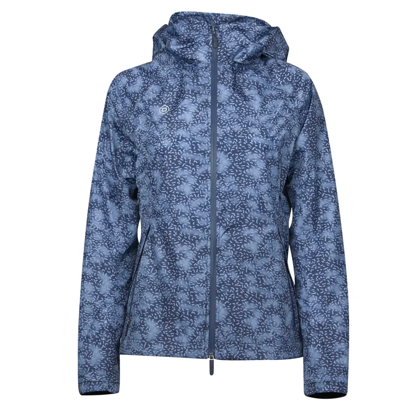 Dublin Cortina Printed Ladies Waterproof Jacket - Blueberry-2