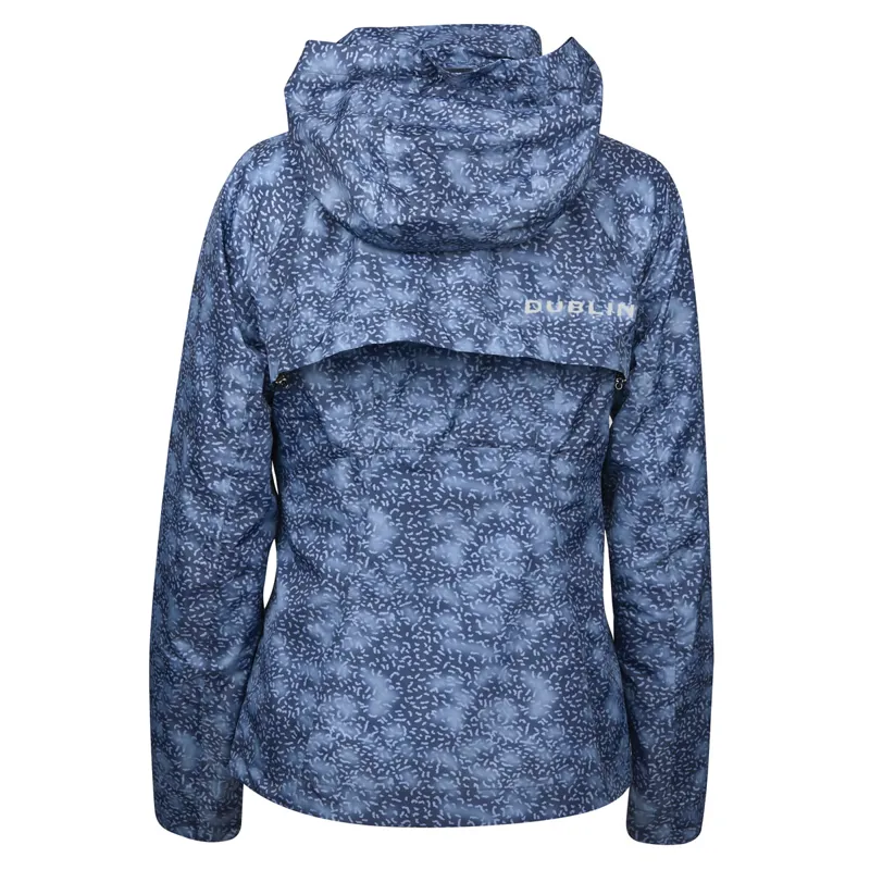 Dublin Cortina Printed Ladies Waterproof Jacket - Blueberry-3