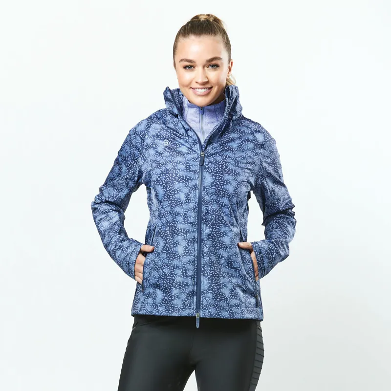 Dublin Cortina Printed Ladies Waterproof Jacket - Blueberry