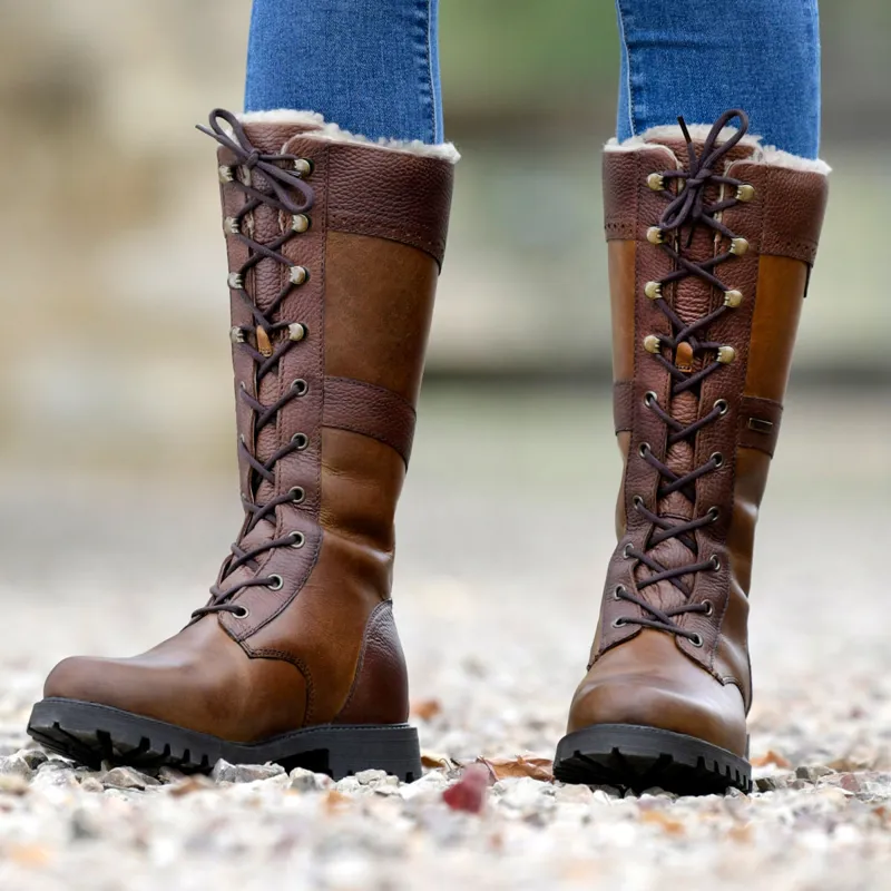 Dublin Yukon Womens Tall Country Boots - Brown-3