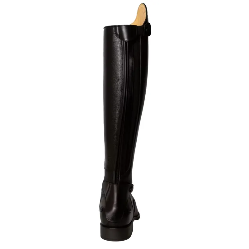 Dyon Laced Tall Riding Boots - Small Calf - Black-8