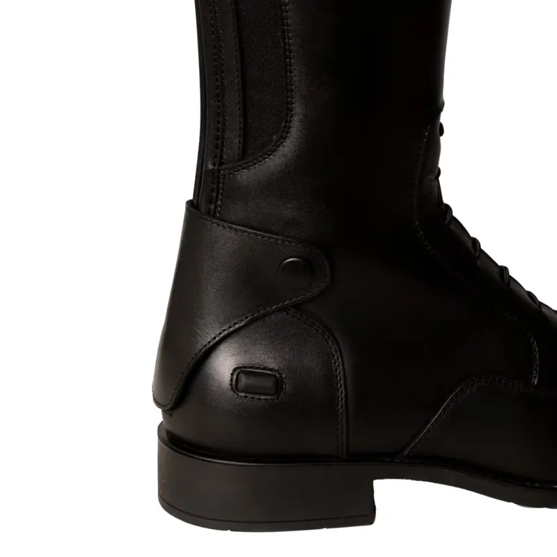 Dyon Laced Tall Riding Boots - Small Calf - Black-7