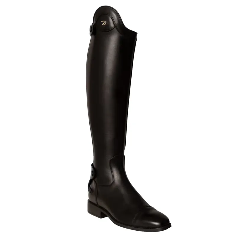 Dy'on Unlaced Tall Riding Boots - Small Calf - Black