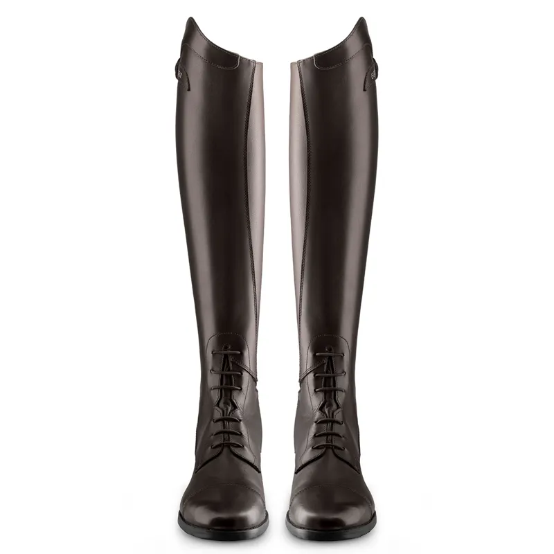 EGO7 Orion Laced Tall Riding Boots - Medium Calf - Brown-2