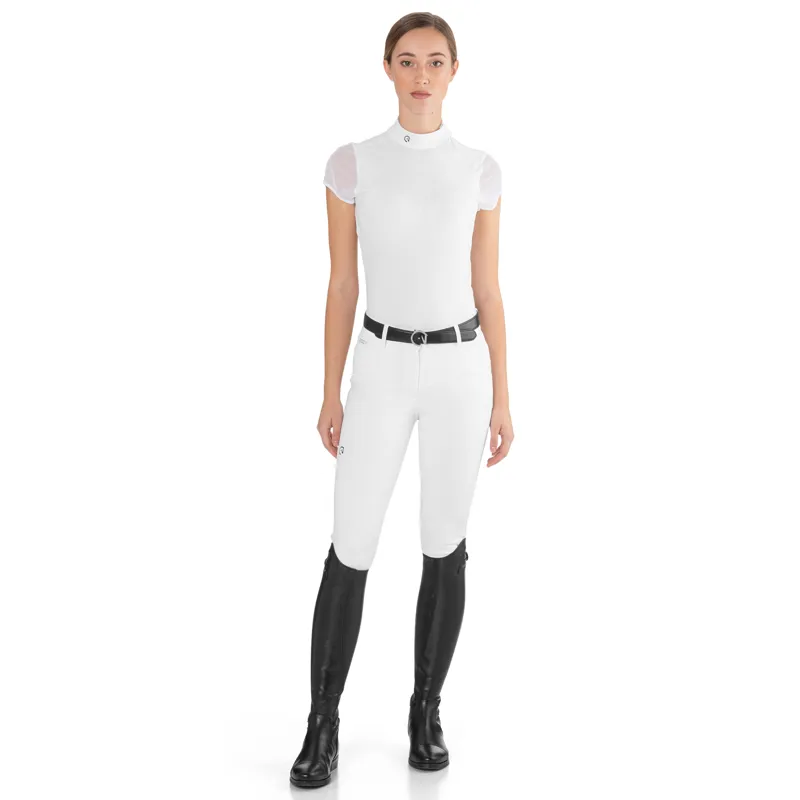 EGO7 Rita Ladies Short Sleeve Show Shirt - White-2