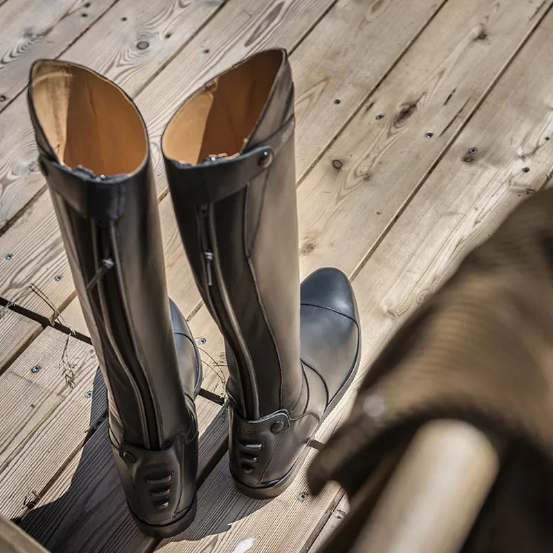 EGO7 Aries Unlaced Tall Riding Boots - Black-7