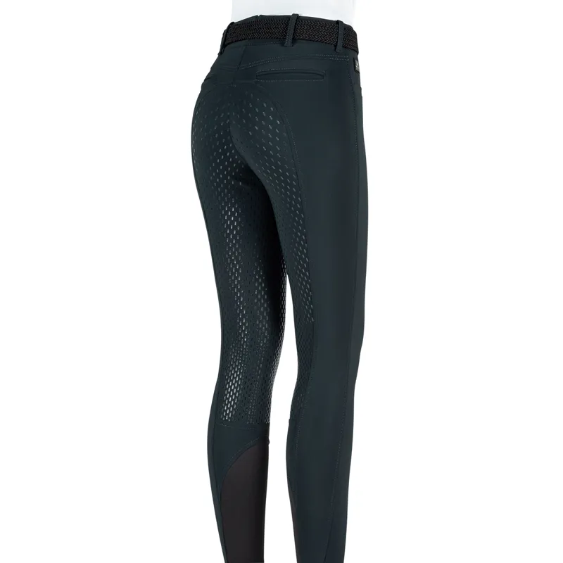 Equiline Adellek Full Grip Ladies Breeches - Black-1