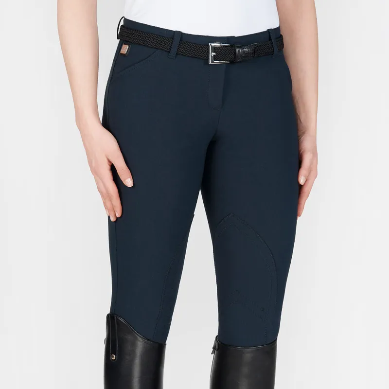 Equiline Boston Knee Patch Womens Breeches - Navy