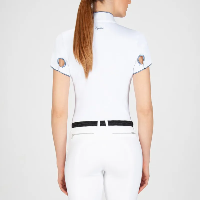 Equiline Greta Ladies Competition Shirt - White-1