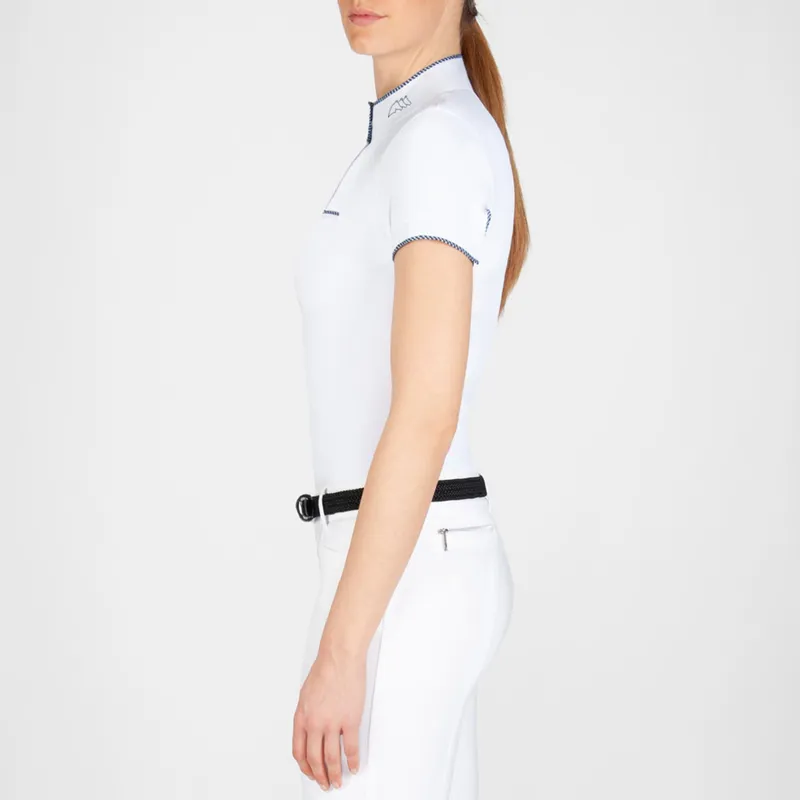 Equiline Greta Ladies Competition Shirt - White-2