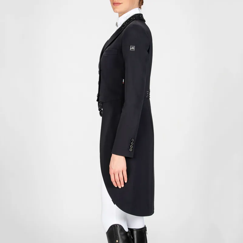 Equiline Marilyn Ladies Competition Tail Coat - Black-2