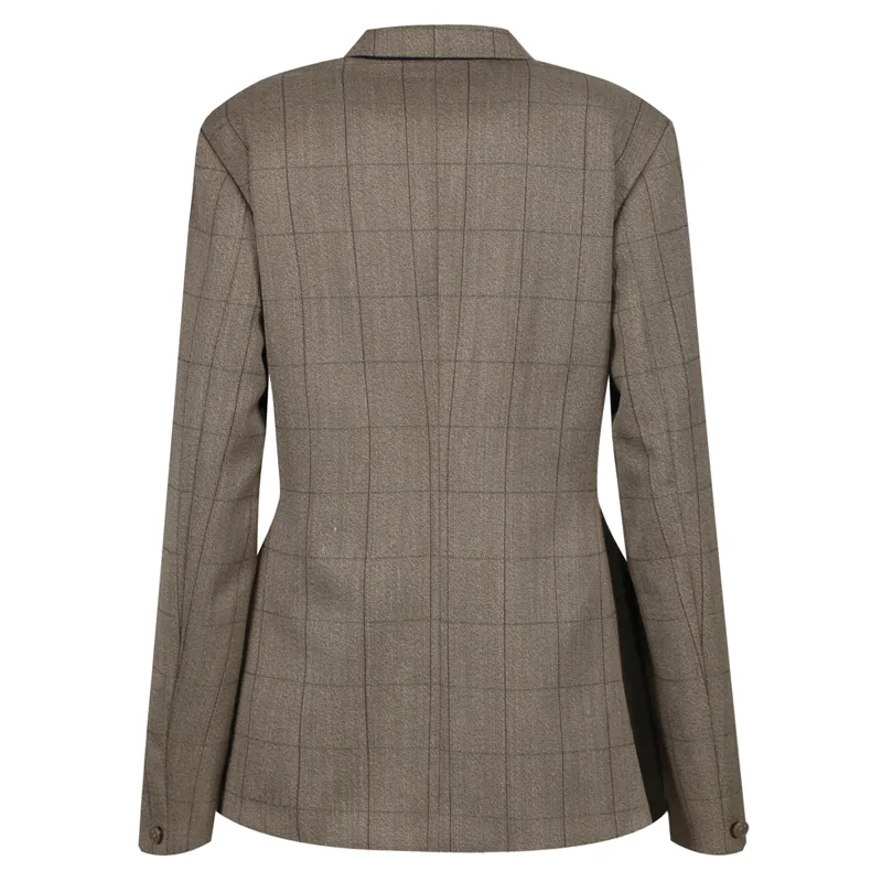 Equetech Foxbury Tweed Ladies Show Jacket - Olive Green-2