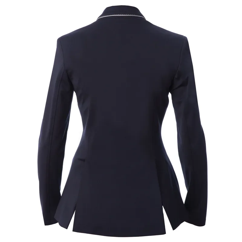 Equetech Jersey Deluxe Womens Show Jacket - Navy/Silver-2