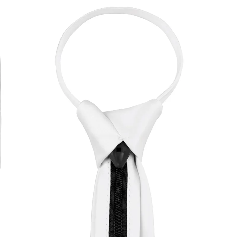 Equetech Competition Adults Zip Tie - White-1