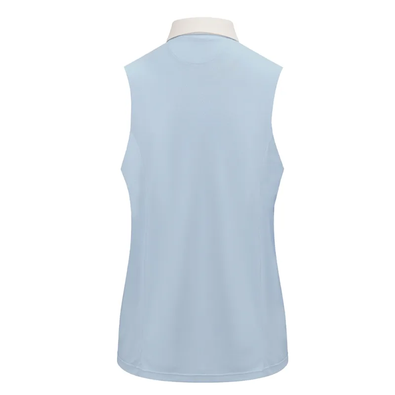Equetech AirStride Performance Womens Sleeveless Show Shirt - Blue-2