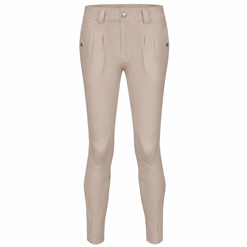 Equetech Casual Knee Patch Junior Boys Competition Breeches - Beige