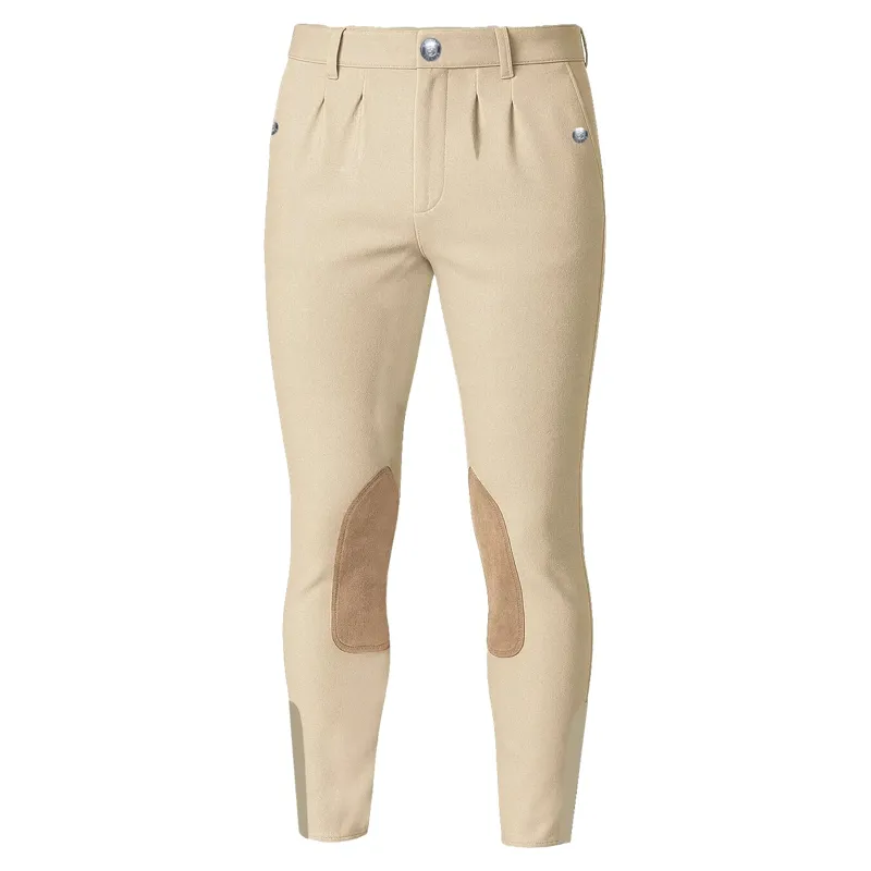 Equetech Elite Knee Patch Mens Competition Breeches - Beige