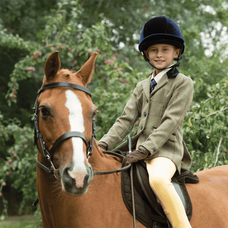 Equetech Launton Deluxe Junior Tweed Show Jacket - Green-1