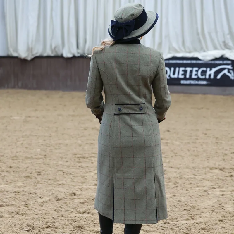 Equetech Launton Tweed Womens Leaders Jacket and Hat - Green-3
