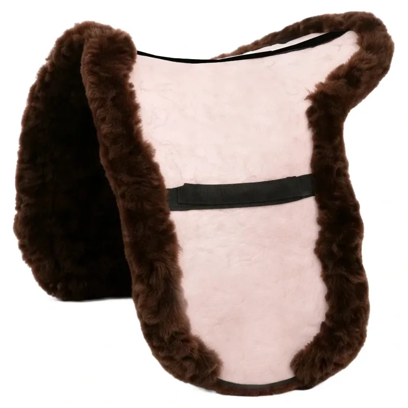 Equetech Sheepskin Showing Numnah - Brown