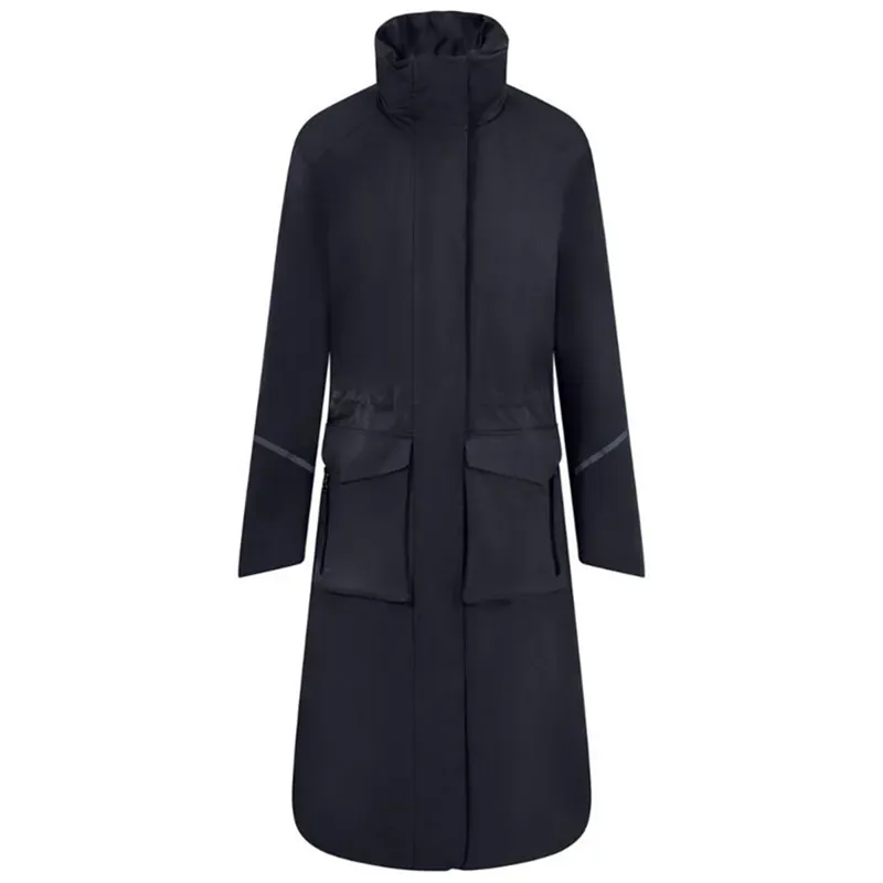 Equetech Utopia Luxe Womens Long Waterproof Riding Coat - Navy