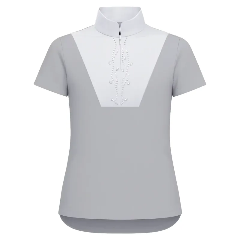 Equetech Virginia Junior Girls Show Shirt - Grey