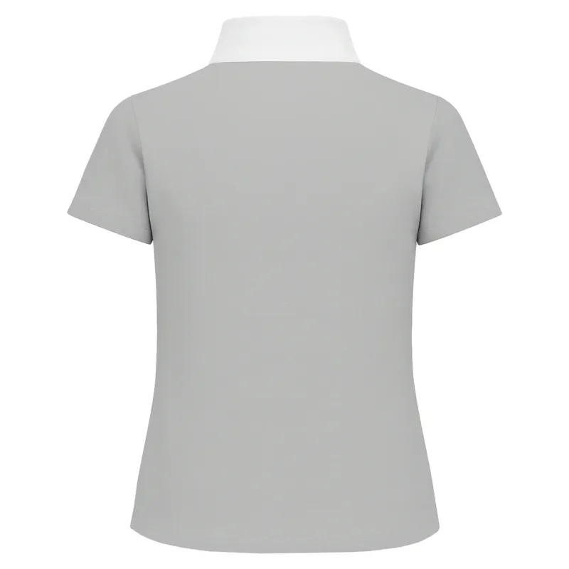 Equetech Virginia Junior Girls Show Shirt - Grey-1