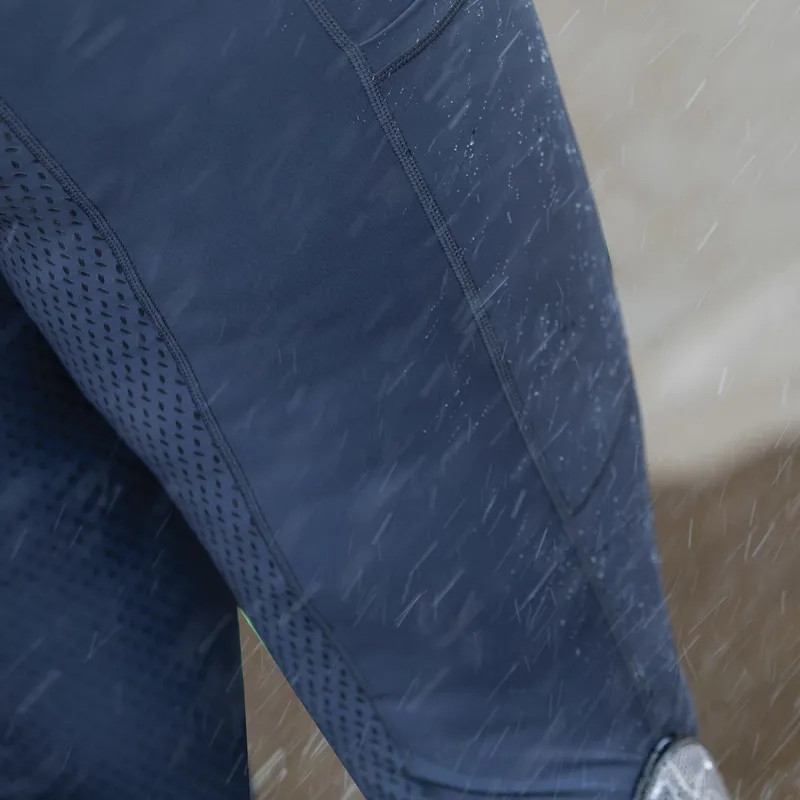 Equetech Performance Aqua-Shield Full Grip Ladies Riding Tights - Navy-2