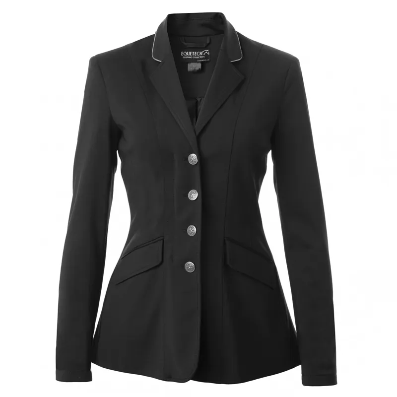 Equetech Jersey Deluxe Womens Show Jacket - Black