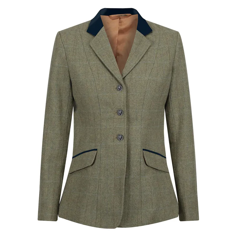 Equetech Thornborough Deluxe Tweed Junior Show Jacket - Green