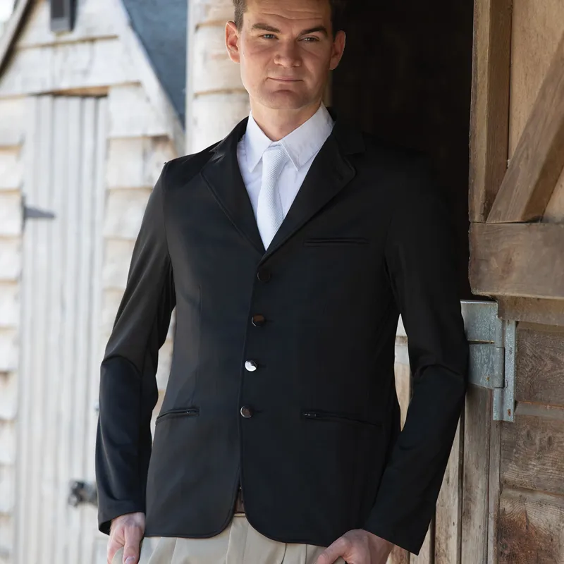 Equetech Wyatt Junior Boys Show Jacket - Black-1