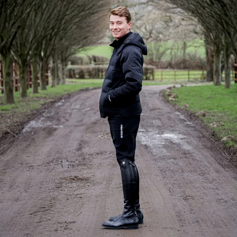 EQUIDRY Waterproof Knee Grip Mens Riding Breeches - Black-5