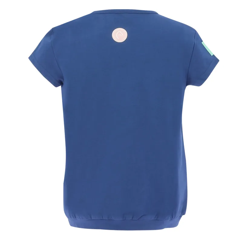 Equi-Kids Icance Junior T-Shirt - Navy-2