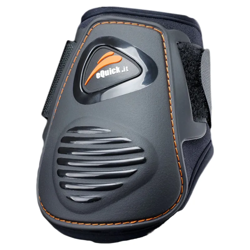eQuick eLight Rear Fetlock Boots - Black