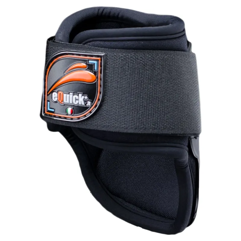 eQuick eLight Rear Fetlock Boots - Black-1