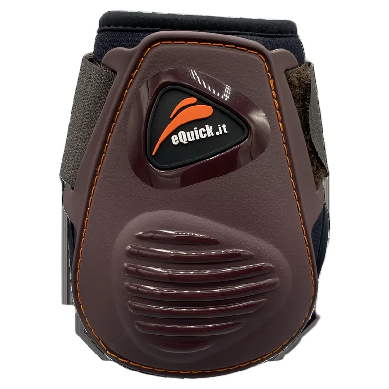 eQuick eLight Rear Fetlock Boots - Brown-1