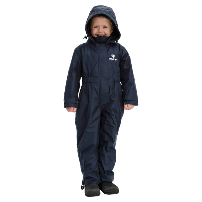 EQUIDRY All-In-One Junior Waterproof Jumpsuit - Navy-1