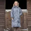 EQUIDRY Evolution Thick Fleece Lined Waterproof Jacket - Grey/Lilac