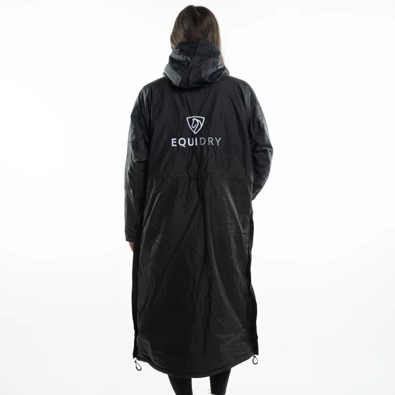 EQUIDRY Evolution Thin Fleece Lined Waterproof Jacket - Black/Black-6