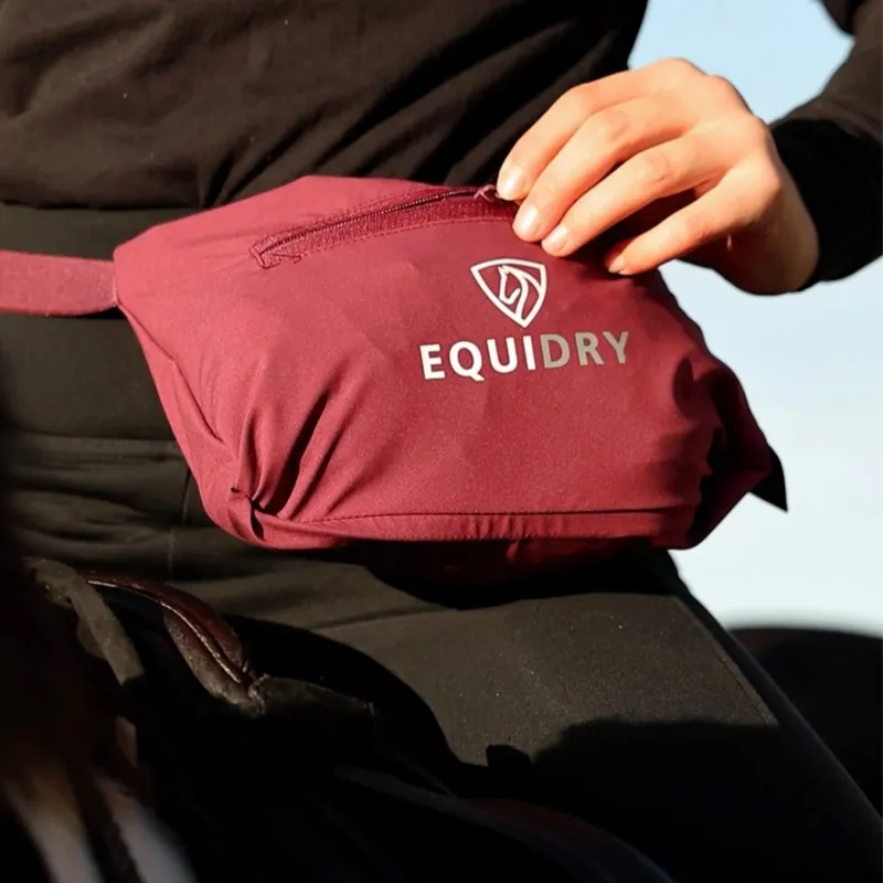 EQUIDRY Nimbus Pack Away Womens Waterproof Jacket - Plum-2